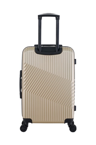  Bagaglio a mano e valigia media Peter (S/M) - 55/65 cm  - Nero e beige