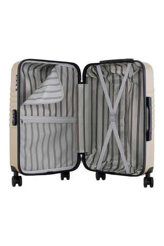  Bagaglio a mano e valigia media Peter (S/M) - 55/65 cm  - Nero e beige