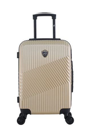  Bagaglio a mano (S) e beauty-case Peter - 55/23 cm  - Nero e beige