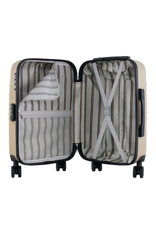  Bagaglio a mano (S) e beauty-case Peter - 55/23 cm  - Nero e beige