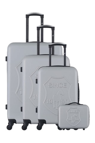 Set 3 valigie (S/M/L) e beauty-case Damon-C  - 23/55/65/75 cm  - Grigio