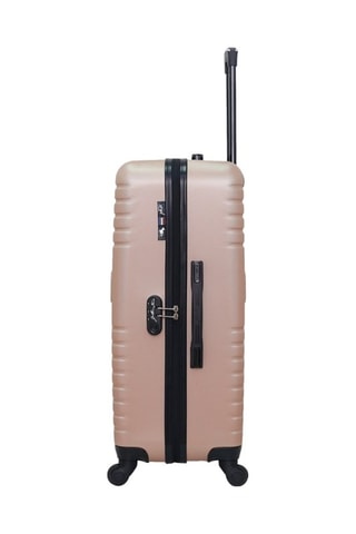 Set 3 valigie Fred-A (S/M/L) - 50/60/70 cm  - Rosa e dorato