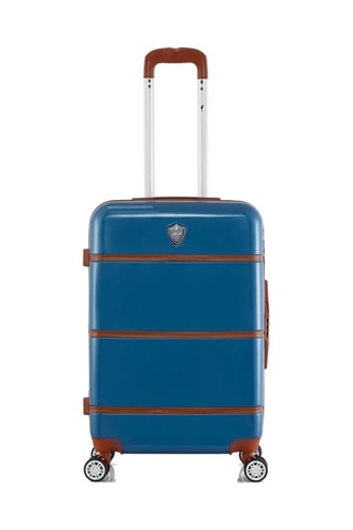 Valigia media WalterBlu e marrone - Blu e marrone