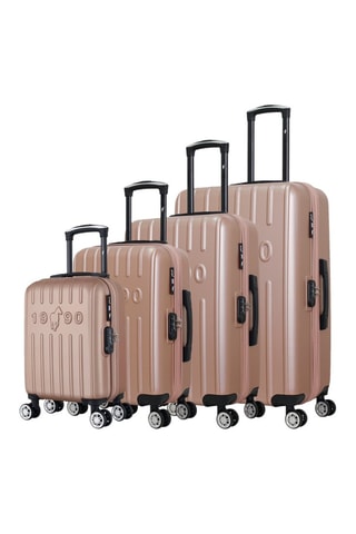 Set 4 valigie Archie-M - Rosa e dorato