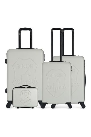 Set 3 valigie (S/M/L) e beauty-case Damon-C  - 30/55/65/75 cm  - Beige