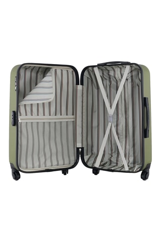 Valigia media Damon - Nero e verde