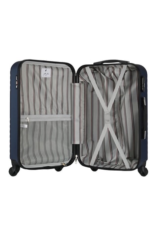 Set 3 valigie Fred-A (S/M/L) - Nero, blu e argentato