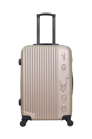 Valigia media Liam - Nero e beige