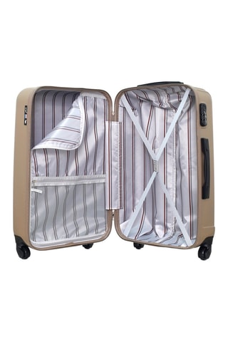 Valigia media Liam - Nero e beige