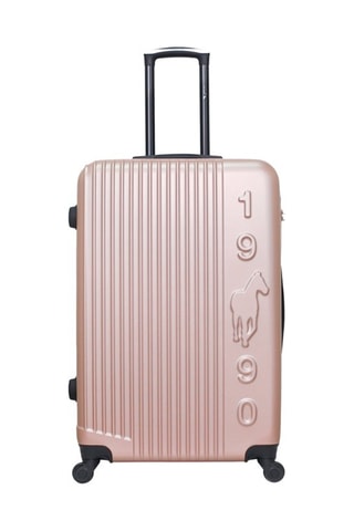 Valigia grande Liam - Nero, rosa e dorato