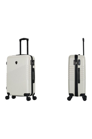  Valigia grande Peter (L) - 75 cm  - Nero e beige