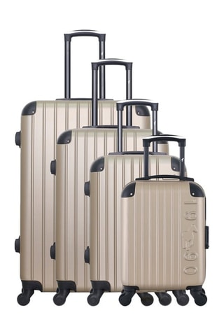 Set 4 valigie Porter-M (XXS/S/M/L)  - 46/55/65/75 cm  - Beige
