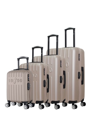 Set 4 valigie Archie-M (XXS/S/M/L) - 46/55/65/75 cm  - Beige