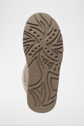 Botines de nobuk forrados con plataforma Dusky - Beige y marrón