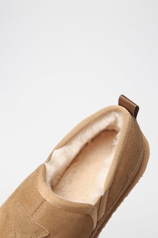 Slip-on de nobuk forrados Galah - Marrón