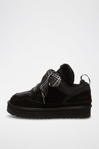 Zapatillas de nobuk Papuan - Negro