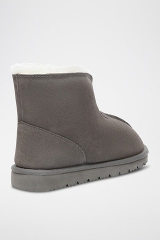 Botines de nobuk forrados Owl - Gris