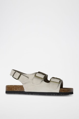 Sandalias de nobuk Flame - Beige