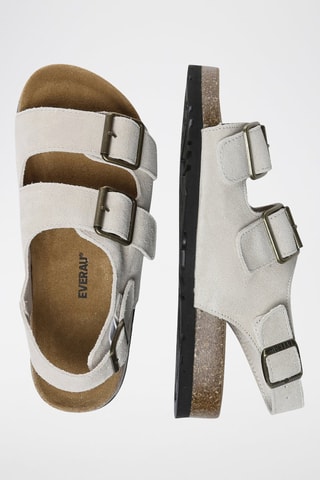 Sandalias de nobuk Flame - Beige