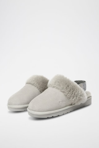 Zapatillas de casa de nobuk forradas Pelican - Gris