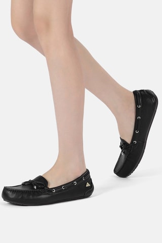 Mocasines de piel Grebes - Negro