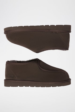 Slip-on forrados de nobuk Mossy - Marrón