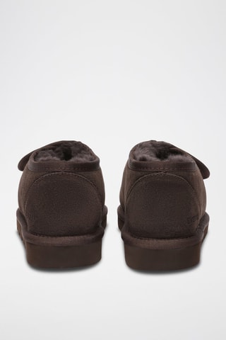 Slip-on forrados de nobuk Mossy - Marrón