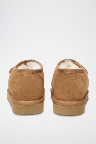 Slip-on forrados de nobuk Mossy - Marrón