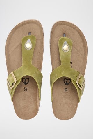 Sandales en cuir - Vert