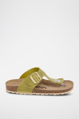 Sandales en cuir - Vert