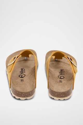 Sandales en cuir - Jaune