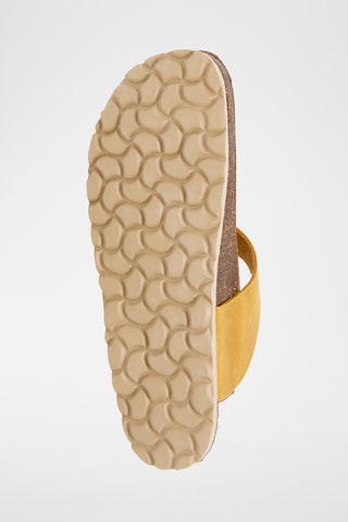 Sandales en cuir - Jaune