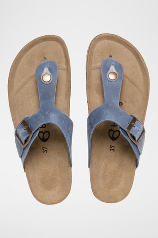 Sandales en cuir - Bleu