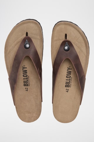 Sandales en cuir - Marron