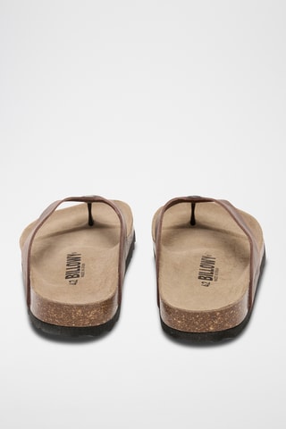 Sandales en cuir - Marron