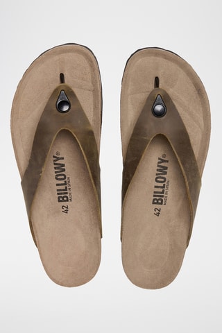 Sandales en cuir - Marron