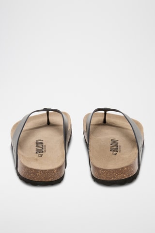 Sandales en cuir - Noir