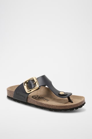 Sandales en cuir - Noir