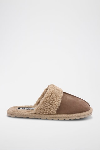 Chaussons en nubuck Matrix - 
Taupe