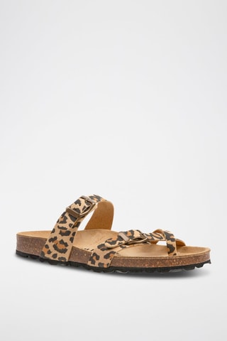 Sandales - Camel et noir