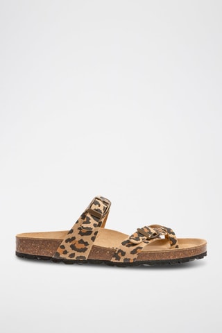 Sandales - Camel et noir