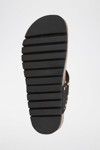 Sandales en nubuck - Noir