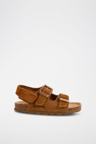 Sandales en nubuck Camel