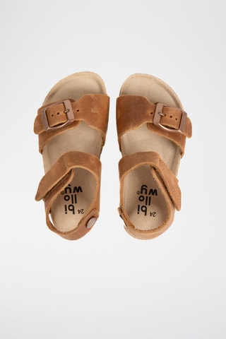 Sandales en nubuck Camel
