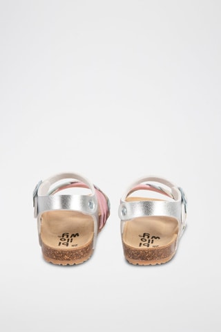 Sandales - Argenté et rose