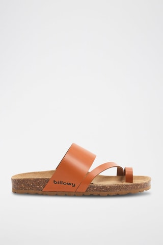 Sandales en cuir - Orange