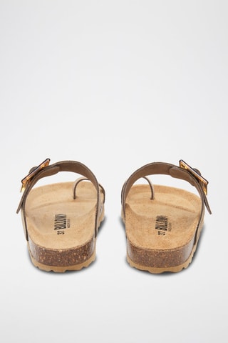 Sandales en nubuck - Marron clair