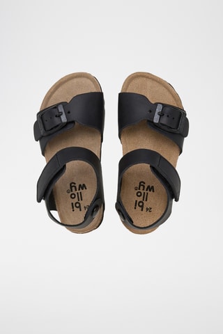 Sandales en cuir - Noir