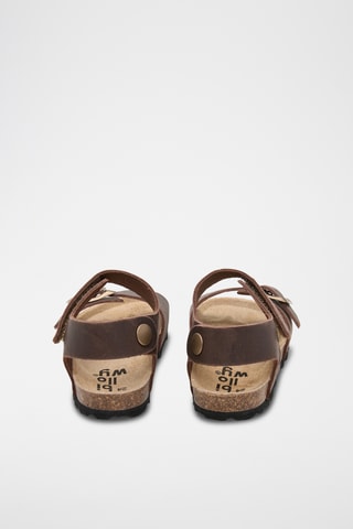 Sandales en cuir - Marron