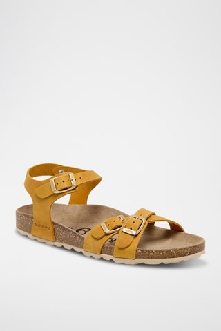 Sandales en cuir - Jaune